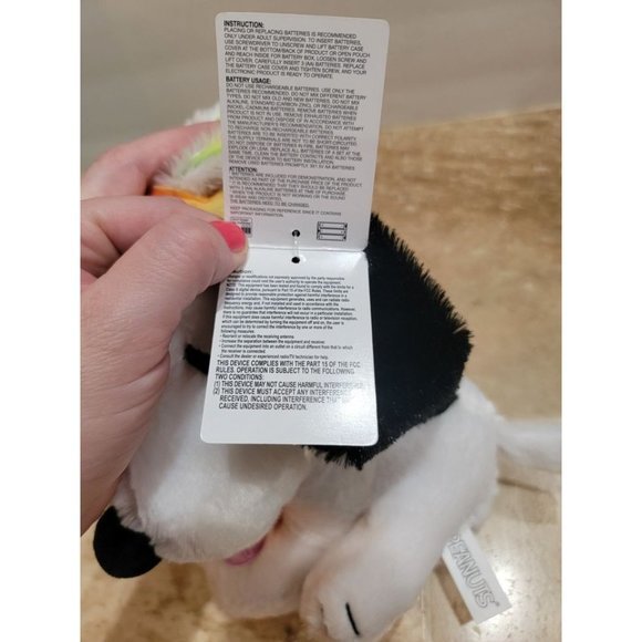 Peanuts Snoopy Musical Dance Bouncing Easter Bunny Plush Linus Lucy Song Works V - Picture 5 of 6